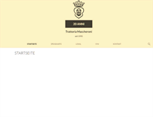 Tablet Screenshot of maccheroni.de